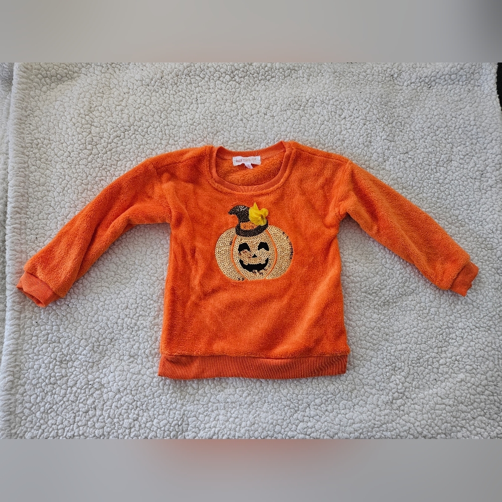 Kensie Girl orange pumpkin‎ girls sweater size 4